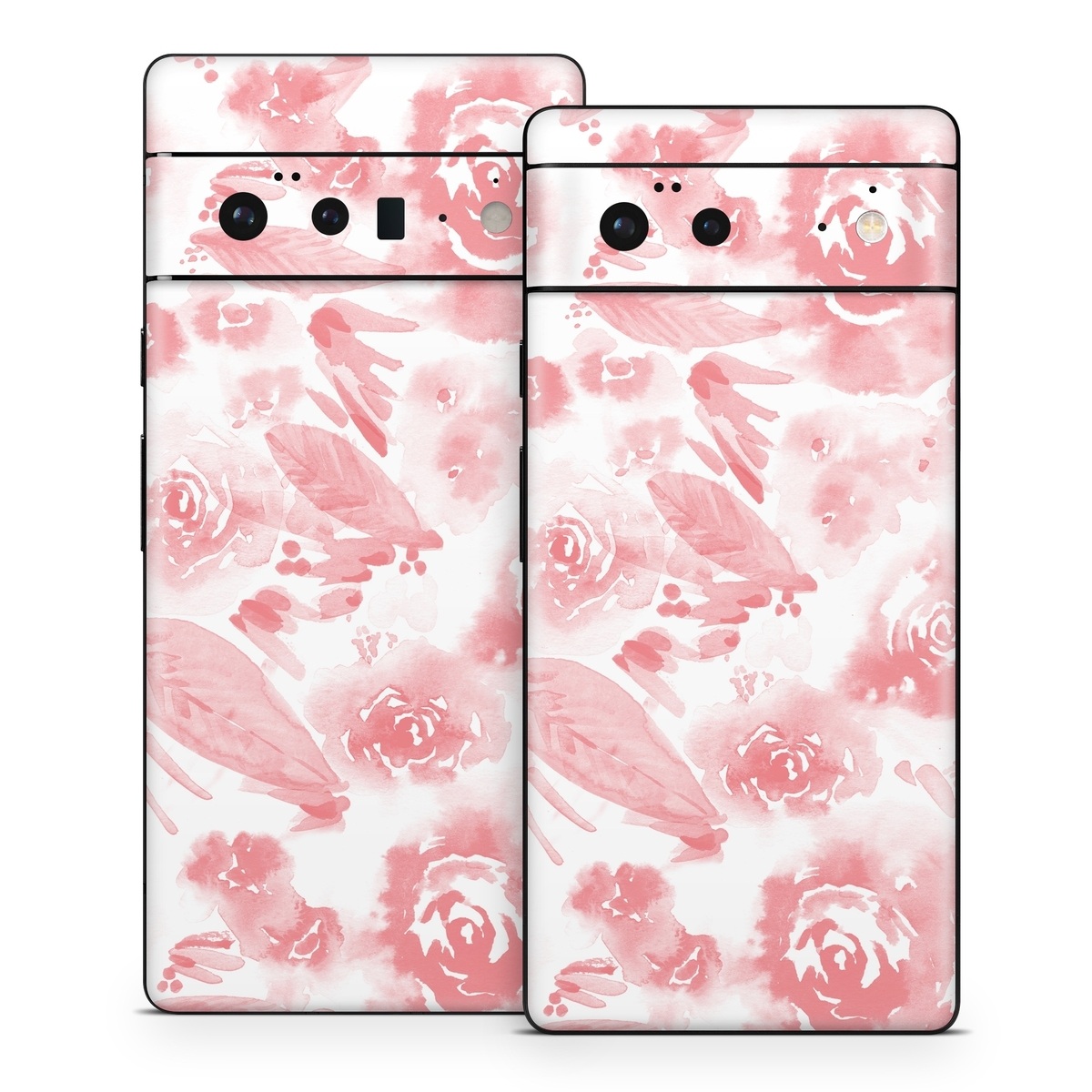 Google Pixel 6 Series Skin design of Pink, Pattern, Rose, Design, Floral design, Rose family, Garden roses, Petal, Flower, Textile, with white, red, pink colors