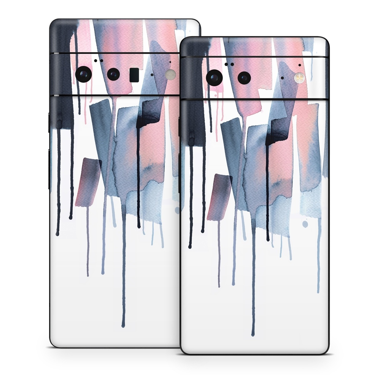 Google Pixel 6 Series Skin design of Gesture, Snow, Art, Freezing, Material property, Font, Fashion design, Sportswear, Electric blue, Magenta, with white, blue, pink, black colors