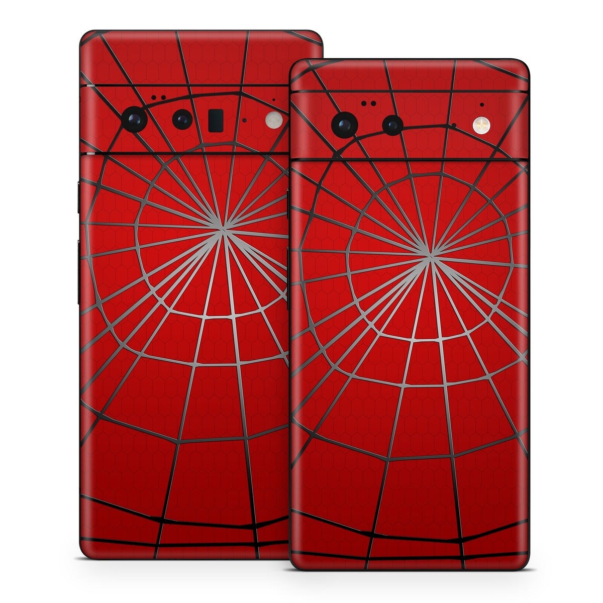 Google Pixel 6 Series Skin design of Red, Symmetry, Circle, Pattern, Line, with red, black, gray colors