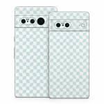 Checker Light Blue Google Pixel 7 Series Skin