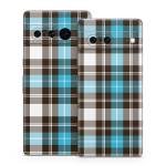 Turquoise Plaid Google Pixel 7 Series Skin