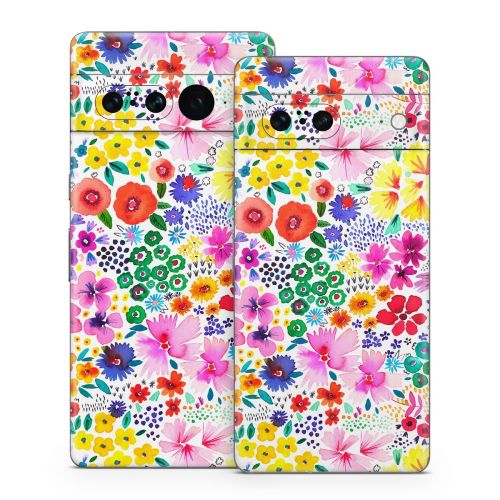 Artful Little Flowers Google Pixel 7 Series Skin