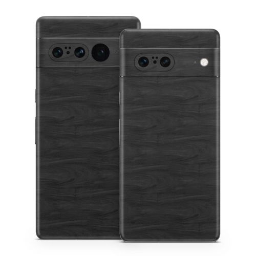 Black Woodgrain Google Pixel 7 Series Skin