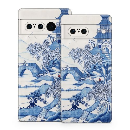 Blue Willow Google Pixel 7 Series Skin