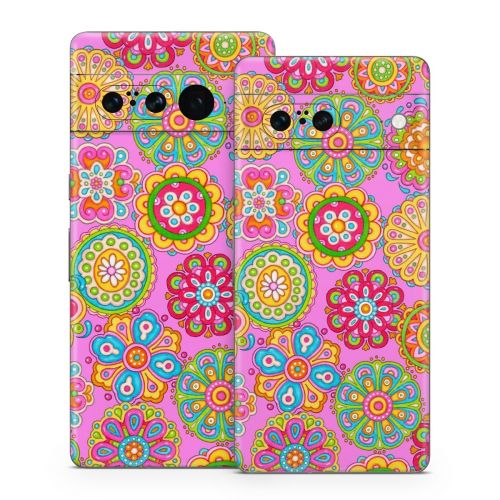 Bright Flowers Google Pixel 7 Series Skin