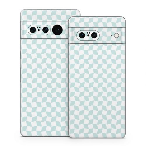 Checker Light Blue Google Pixel 7 Series Skin
