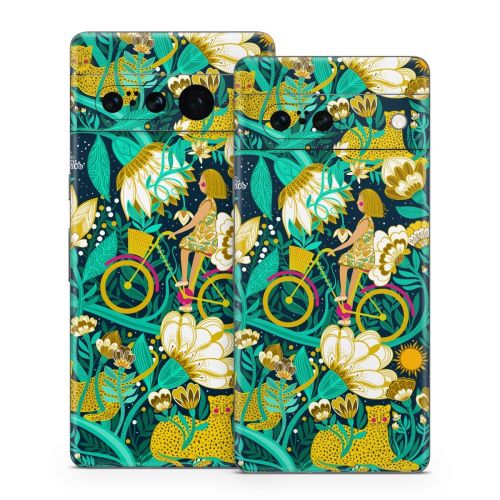 Cheetah Garden Google Pixel 7 Series Skin