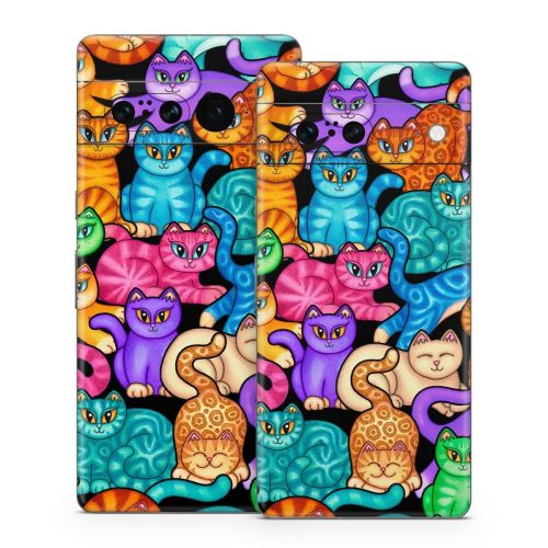 Colorful Kittens Google Pixel 7 Series Skin