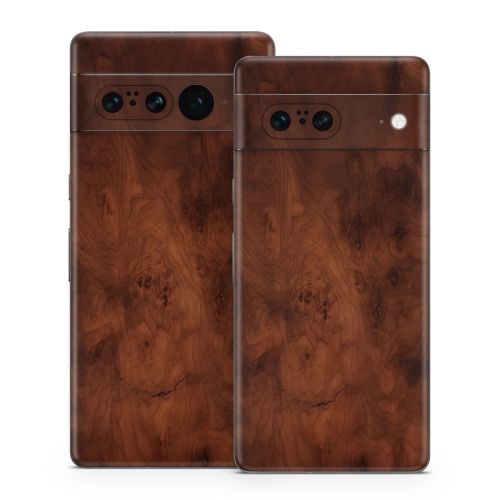 Dark Burlwood Google Pixel 7 Series Skin