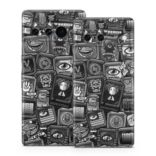 Distraction Tactic B&W Google Pixel 7 Series Skin