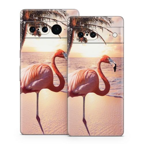 Flamingo Palm Google Pixel 7 Series Skin