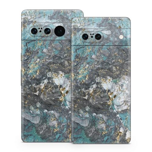 Gilded Glacier Marble Google Pixel 7 Series Skin