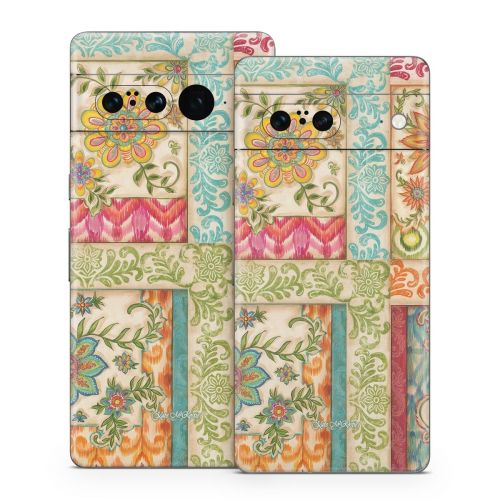 Ikat Floral Google Pixel 7 Series Skin