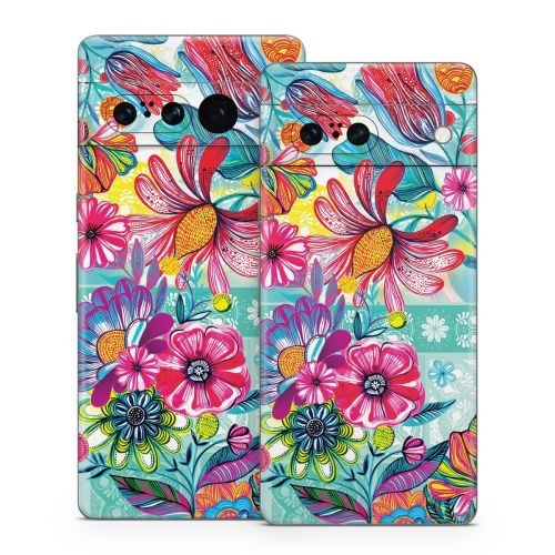 Lovely Garden Google Pixel 7 Series Skin