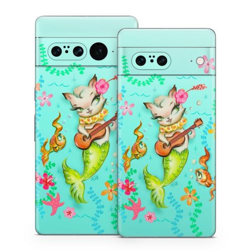 Merkitten with Ukelele Google Pixel 7 Series Skin