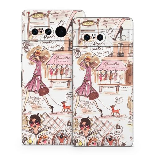 Paris Makes Me Happy Google Pixel 7 Series Skin