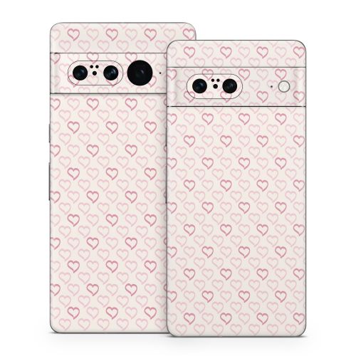 Patterned Hearts Google Pixel 7 Series Skin