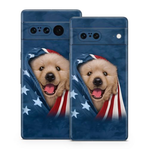 Patriotic Retriever Google Pixel 7 Series Skin