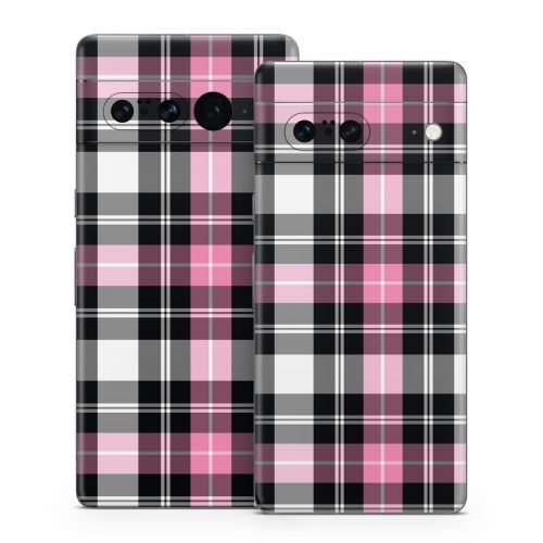 Pink Plaid Google Pixel 7 Series Skin