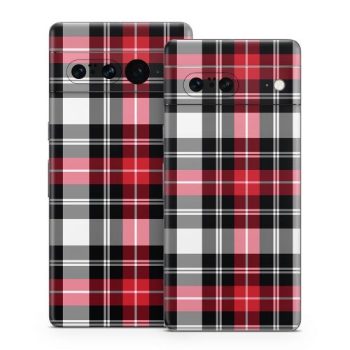 Red Plaid Google Pixel 7 Series Skin
