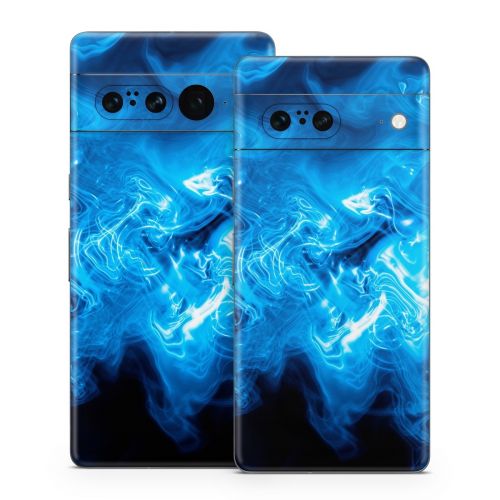 Blue Quantum Waves Google Pixel 7 Series Skin