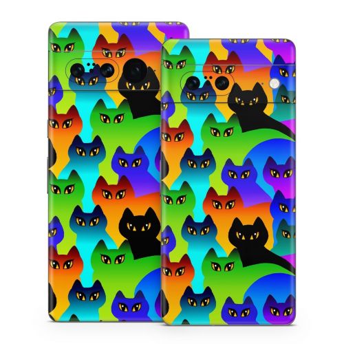 Rainbow Cats Google Pixel 7 Series Skin