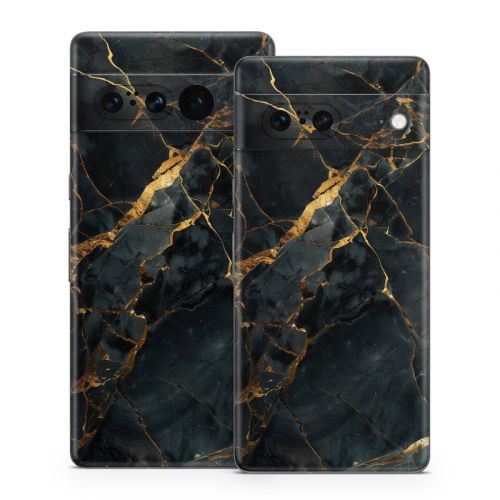 Repaired Black Marble Google Pixel 7 Series Skin