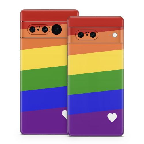 Rainbow Stripe Google Pixel 7 Series Skin