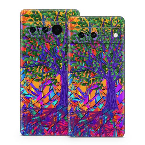 Stained Glass Tree Google Pixel 7 Series Skin