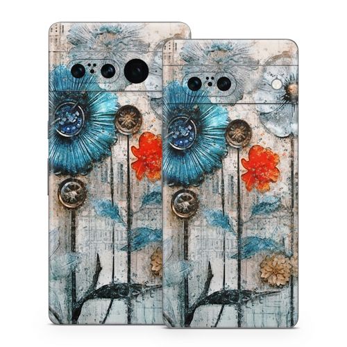 Steampunk Flowers Google Pixel 7 Series Skin