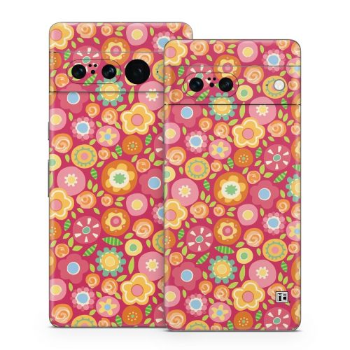 Flowers Squished Google Pixel 7 Series Skin