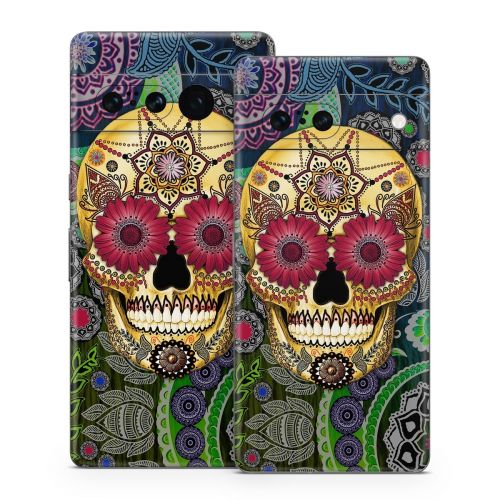 Sugar Skull Paisley Google Pixel 7 Series Skin