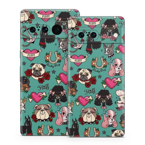 Tattoo Dogs Google Pixel 7 Series Skin