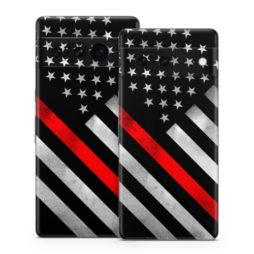 Thin Red Line Hero Google Pixel 7 Series Skin