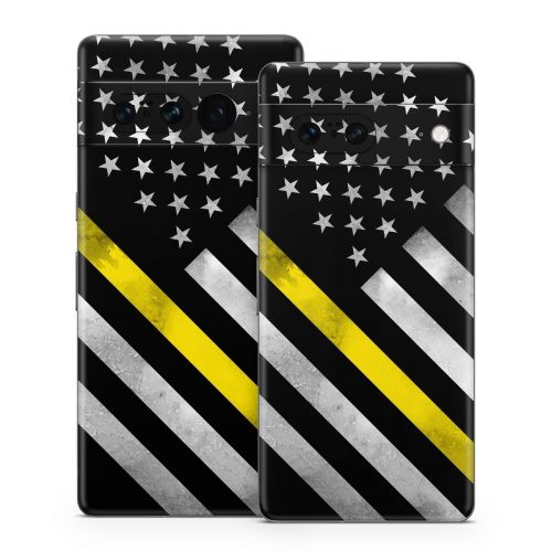 Thin Yellow Line Hero Google Pixel 7 Series Skin
