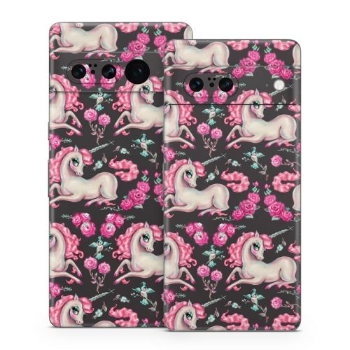 Unicorns and Roses Google Pixel 7 Series Skin