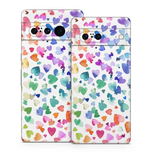 Valentines Love Hearts Google Pixel 7 Series Skin