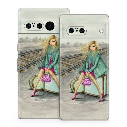 Lulu Waiting by the Train Tracks Google Pixel 7 Series Skin
