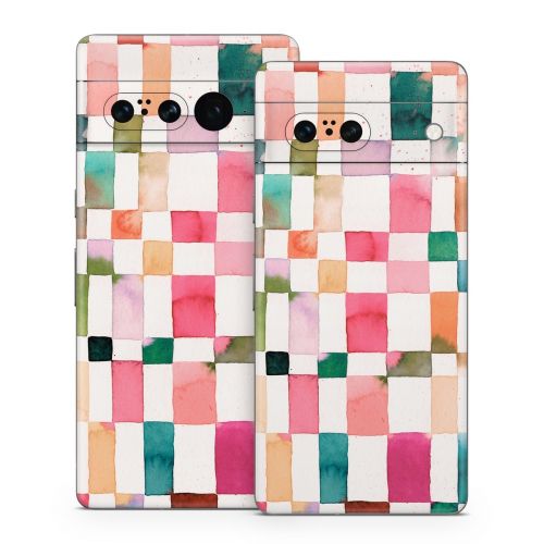 Watercolor Squares Google Pixel 7 Series Skin