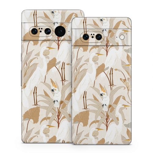 White Cranes Cockatoo Google Pixel 7 Series Skin
