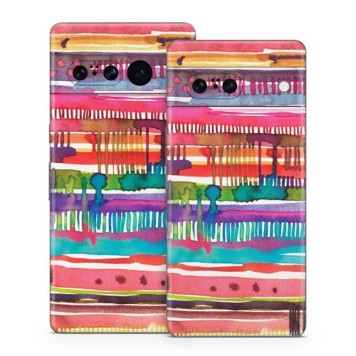 Watercolor Lines Google Pixel 7 Series Skin