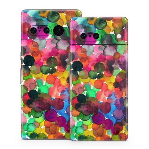 Watercolor Drops Google Pixel 7 Series Skin