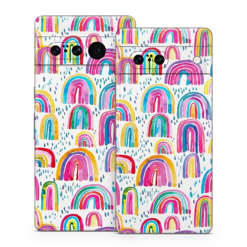 Watercolor Rainbows Google Pixel 7 Series Skin