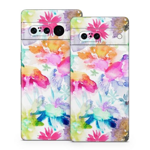 Watercolor Spring Memories Google Pixel 7 Series Skin