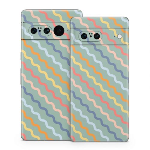 Wavy Diagonal Lines Google Pixel 7 Series Skin
