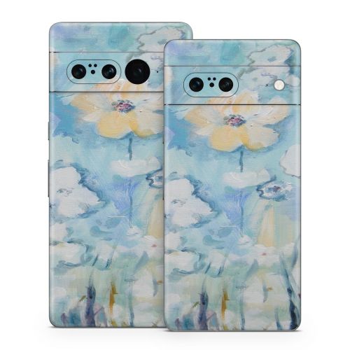 White & Blue Google Pixel 7 Series Skin