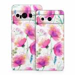 Abstract Pink Poppies Google Pixel 8 Series Skin