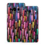 Colorful Brushstrokes Black Google Pixel 8 Series Skin