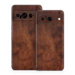 Dark Burlwood Google Pixel 8 Series Skin