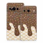 Chocolate Ice Cream Drip Google Pixel 8 Series Skin